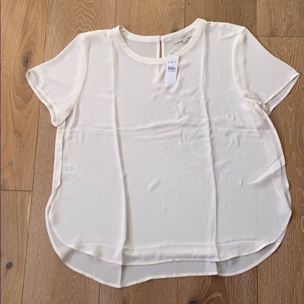 Loft White Blouse